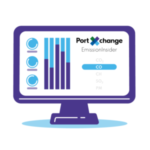port emissions report data dashboard in emissionsinder by portxchange